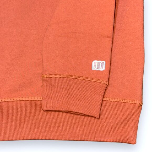 🆕 Topo Designs Organic Cotton Crewneck Sweatshirt Brick Orange Men's Sz M NWOT - Picture 4 of 7
